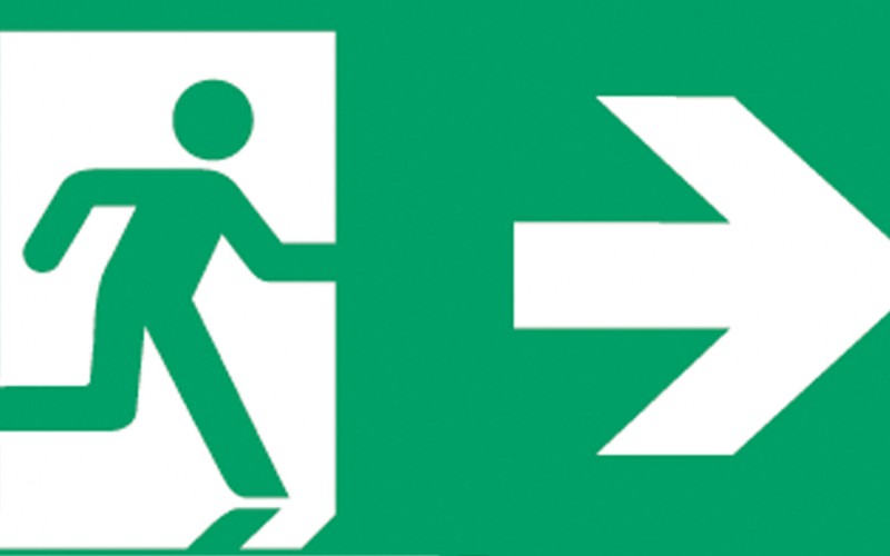 Pictogrammen vluchtroutes gefaseerd vervangen